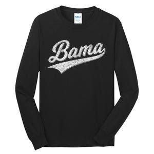 Bama Alabama Varsity Script Classic Sports Jersey Style Tall Long Sleeve T-Shirt