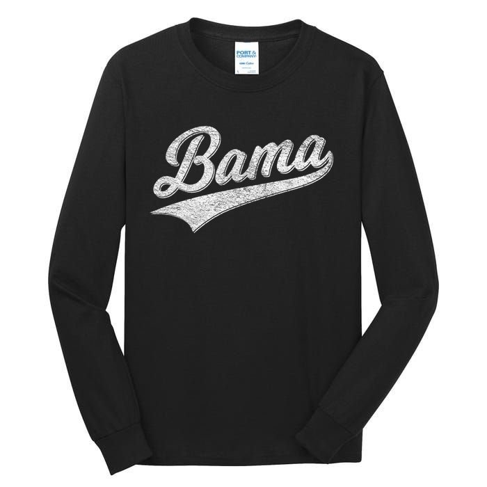 Bama Alabama Varsity Script Classic Sports Jersey Style Tall Long Sleeve T-Shirt