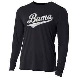 Bama Alabama Varsity Script Classic Sports Jersey Style Cooling Performance Long Sleeve Crew