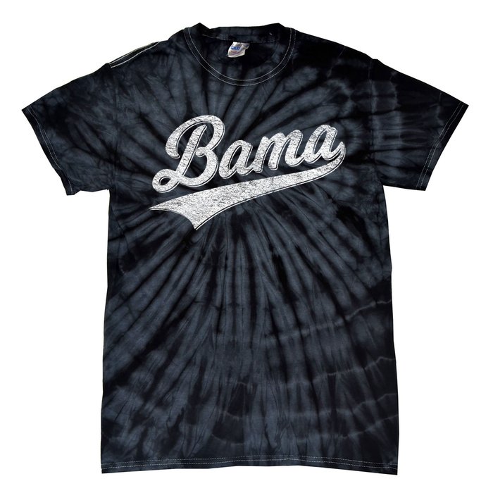 Bama Alabama Varsity Script Classic Sports Jersey Style Tie-Dye T-Shirt