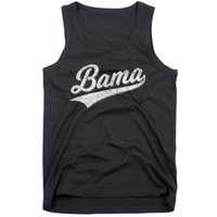 Bama Alabama Varsity Script Classic Sports Jersey Style Tank Top