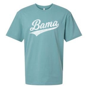 Bama Alabama Varsity Script Classic Sports Jersey Style Sueded Cloud Jersey T-Shirt