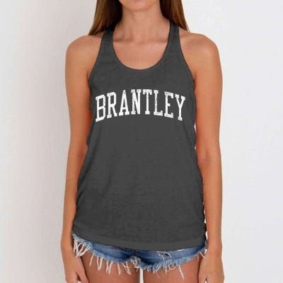 Brantley Al Vintage Athletic Sports Js02 Women's Knotted Racerback Tank