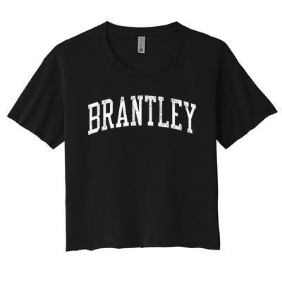 Brantley Al Vintage Athletic Sports Js02 Women's Crop Top Tee