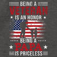 Being A Veteran Is An Honor Being Papa Is Priceless Vector Backpack