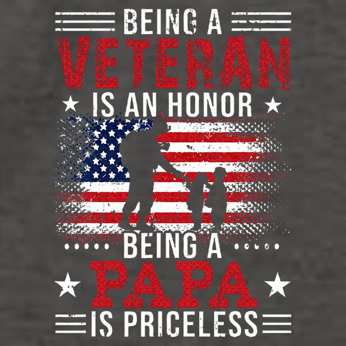 Being A Veteran Is An Honor Being Papa Is Priceless Vector Backpack