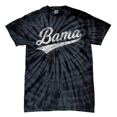 Bama Alabama Varsity Script Classic Sports Jersey Style Tie-Dye T-Shirt