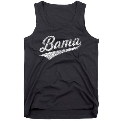 Bama Alabama Varsity Script Classic Sports Jersey Style Tank Top