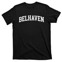 Belhaven Arch Vintage Retro College Athletic Sports T-Shirt