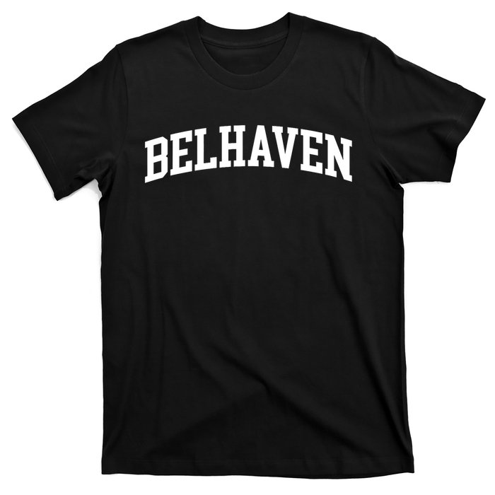 Belhaven Arch Vintage Retro College Athletic Sports T-Shirt