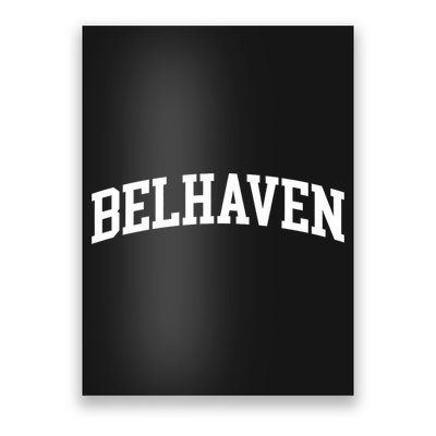Belhaven Arch Vintage Retro College Athletic Sports Poster
