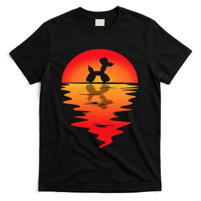 Balloon Artist Vintage Sunset Balloon Twister Balloons Party T-Shirt