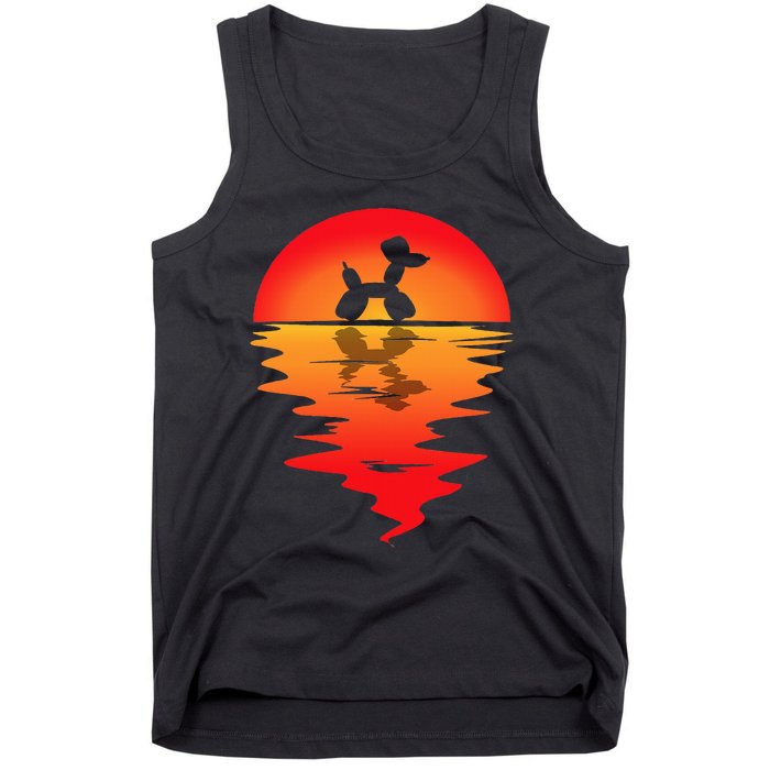 Balloon Artist Vintage Sunset Balloon Twister Balloons Party Tank Top