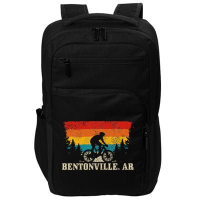 Bentonville Arkansas Vintage Mountain Bike Cycling Impact Tech Backpack