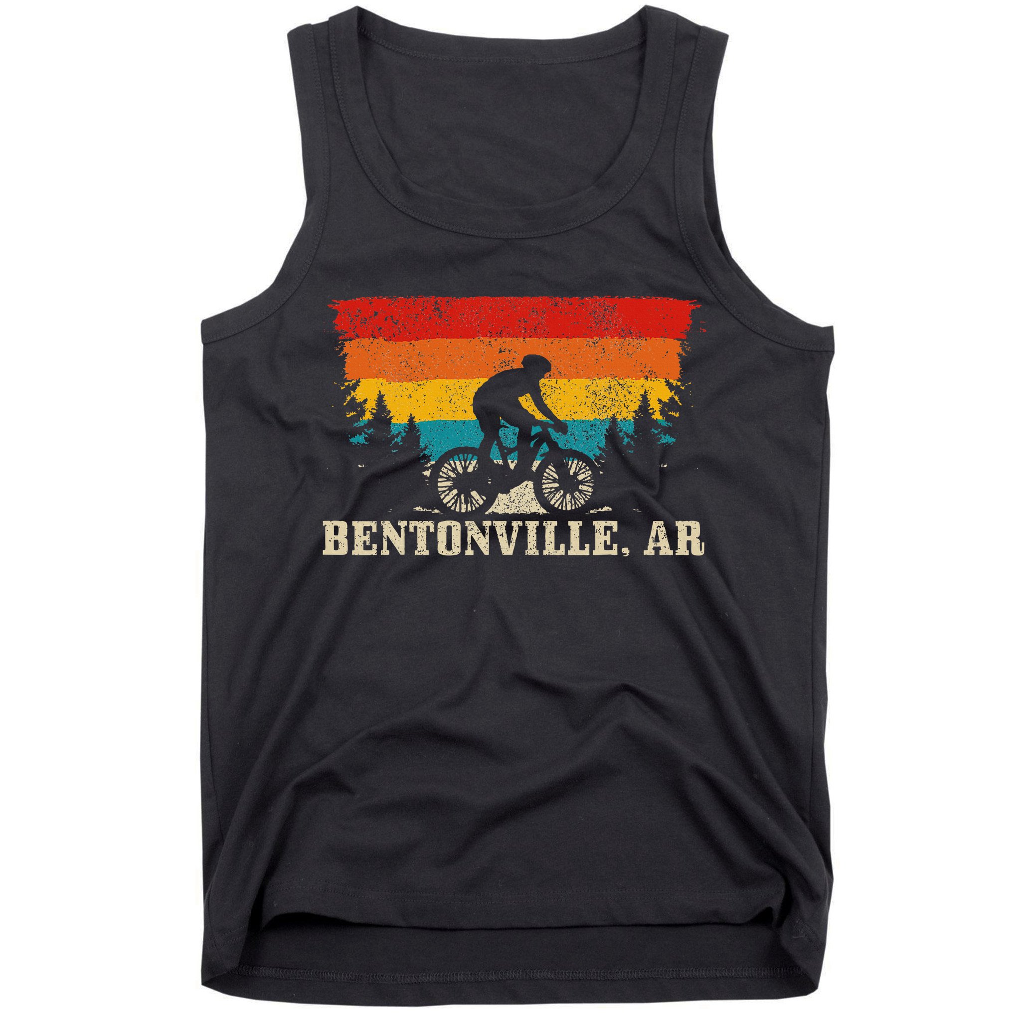 Bentonville Arkansas Vintage Mountain Bike Cycling Tank Top