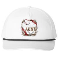 Baseball Auntie Vintage Leopard Baseball Pride Snapback Five-Panel Rope Hat