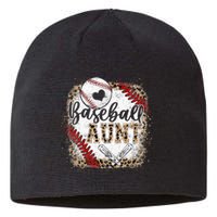 Baseball Auntie Vintage Leopard Baseball Pride Sustainable Beanie