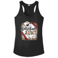 Baseball Auntie Vintage Leopard Baseball Pride Ladies PosiCharge Competitor Racerback Tank