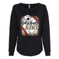 Baseball Auntie Vintage Leopard Baseball Pride Womens California Wash Sweatshirt