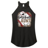 Baseball Auntie Vintage Leopard Baseball Pride Women's Perfect Tri Rocker Tank