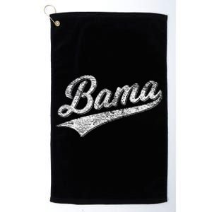 Bama Alabama Varsity Script Classic Sports Jersey Style Platinum Collection Golf Towel