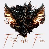 Biker Angel Wings Christian Cross Faith Over Fear On Back Cooling Performance Crew T-Shirt