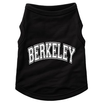 Berkeley Arched White Text Doggie Tank