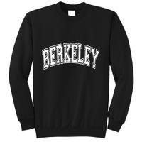 Berkeley Arched White Text Sweatshirt