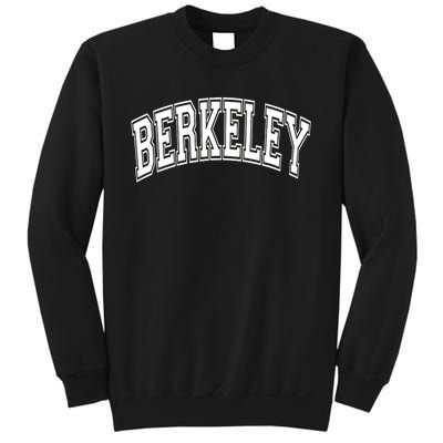 Berkeley Arched White Text Sweatshirt