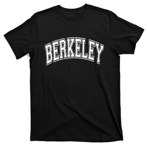 Berkeley Arched White Text T-Shirt