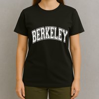 Berkeley Arched White Text T-Shirt