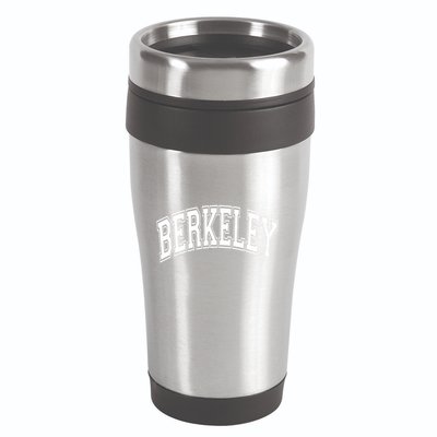 Berkeley Arched White Text 16oz Travel Tumbler