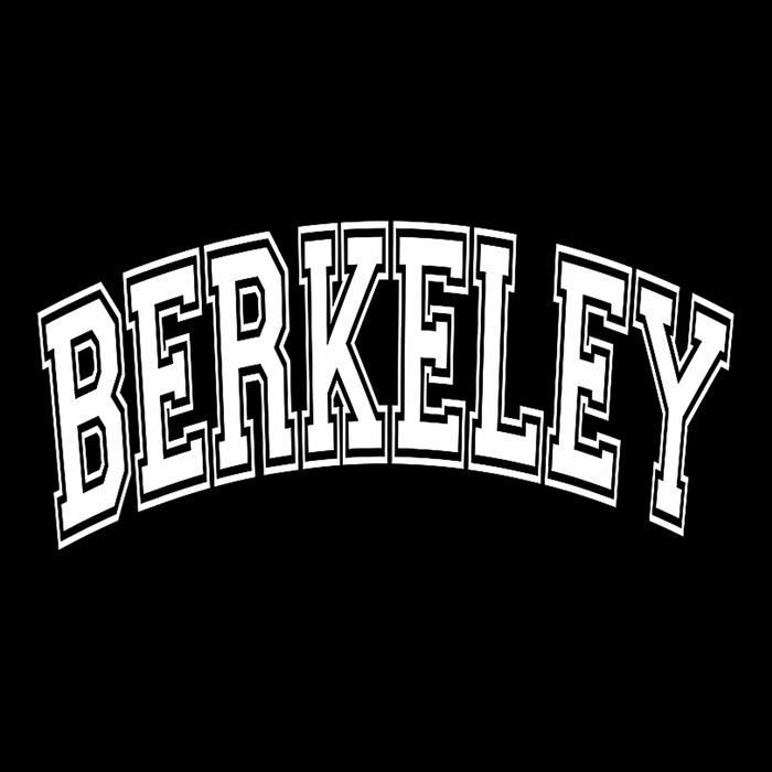 Berkeley Arched White Text Youth Performance Sprint T-Shirt