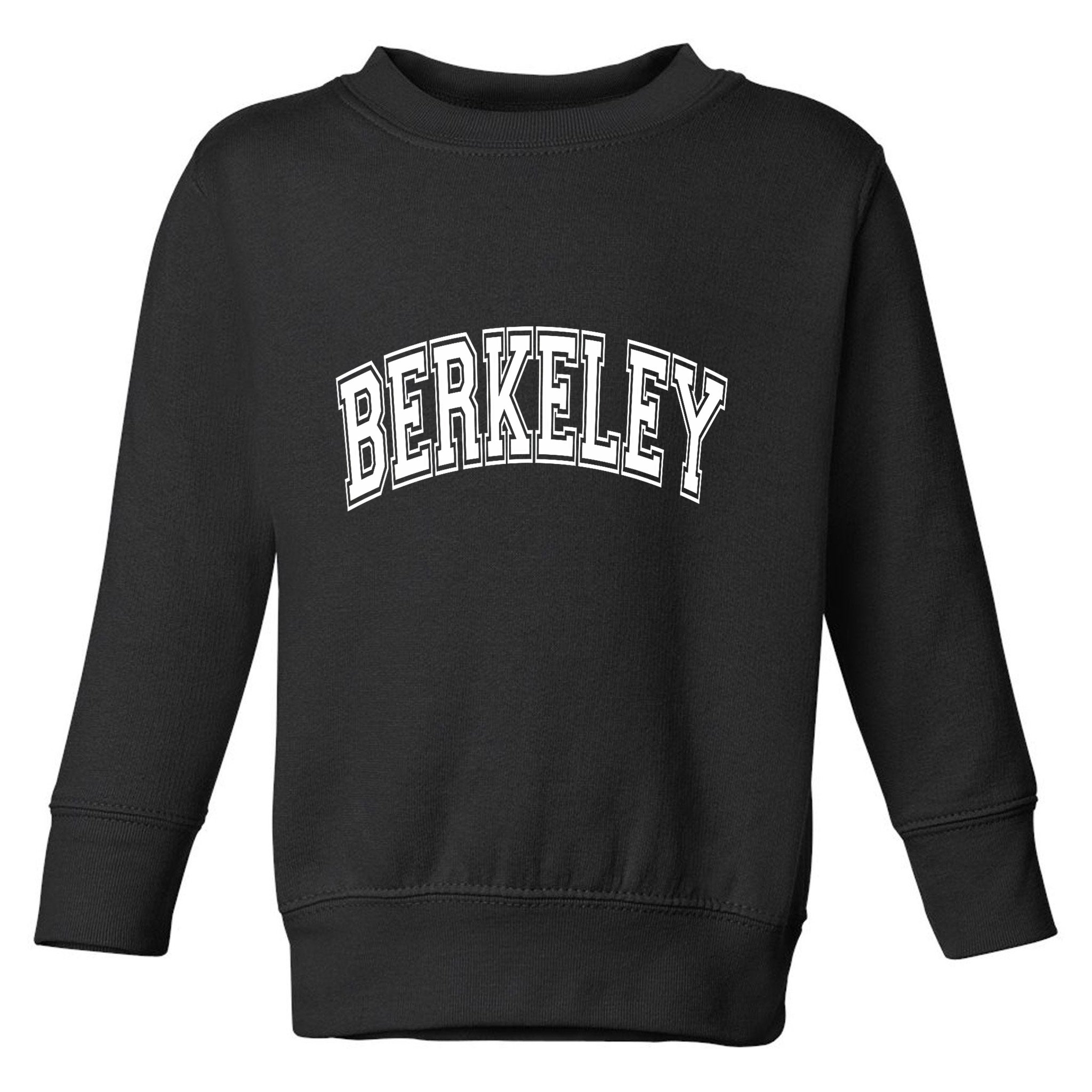 Berkeley Arched White Text Toddler Sweatshirt
