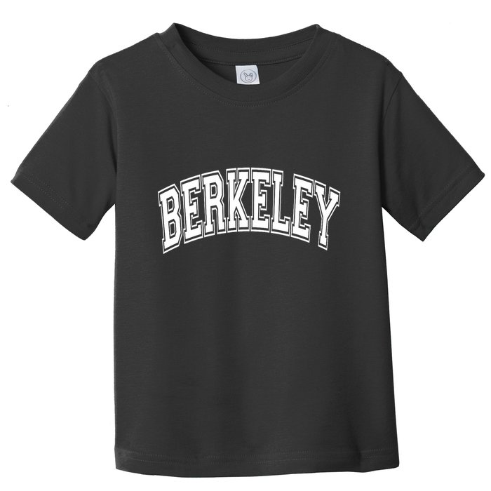 Berkeley Arched White Text Toddler T-Shirt