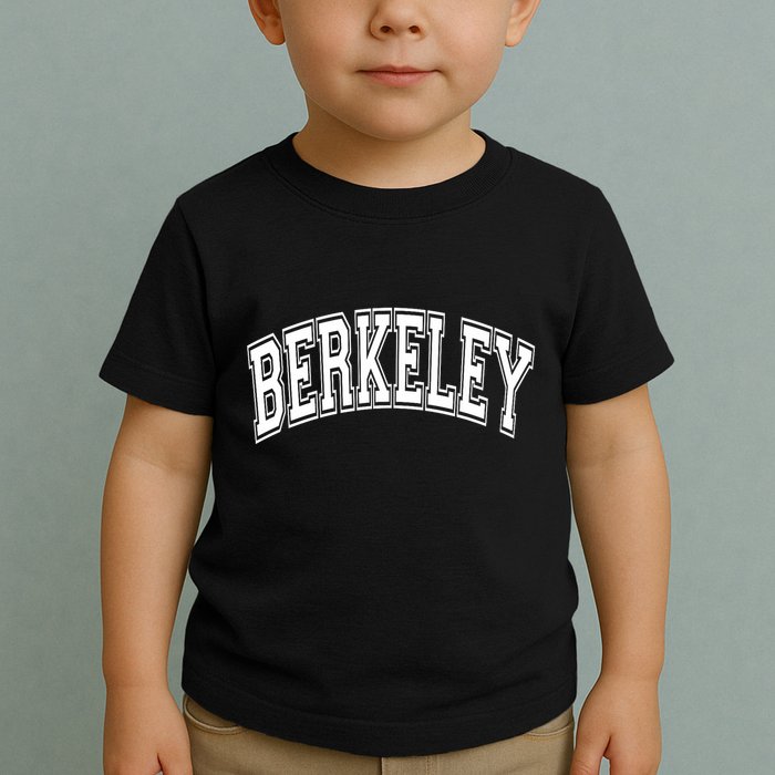Berkeley Arched White Text Toddler T-Shirt