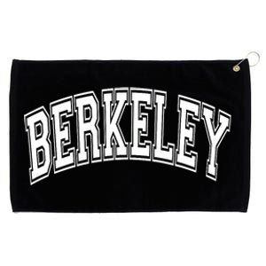 Berkeley Arched White Text Grommeted Golf Towel