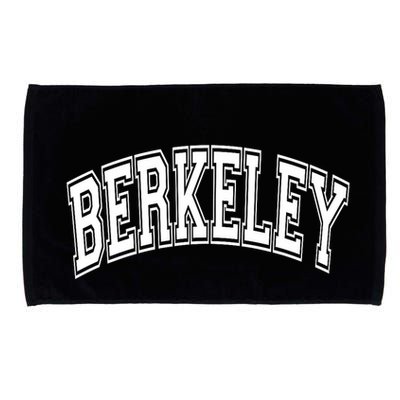 Berkeley Arched White Text Microfiber Hand Towel