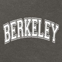 Berkeley Arched White Text Cotton Canvas Backpack