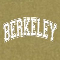 Berkeley Arched White Text Garment-Dyed Women's Muscle Tee