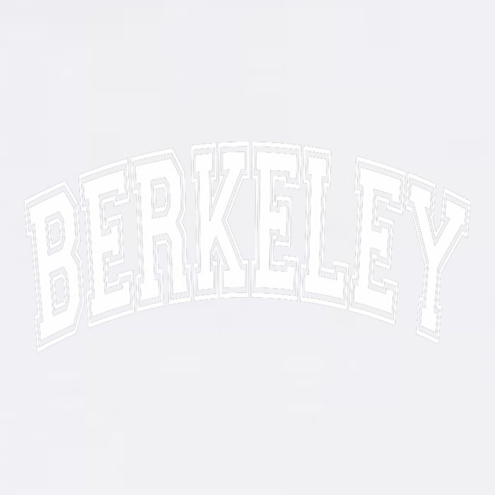 Berkeley Arched White Text Garment-Dyed Sweatshirt