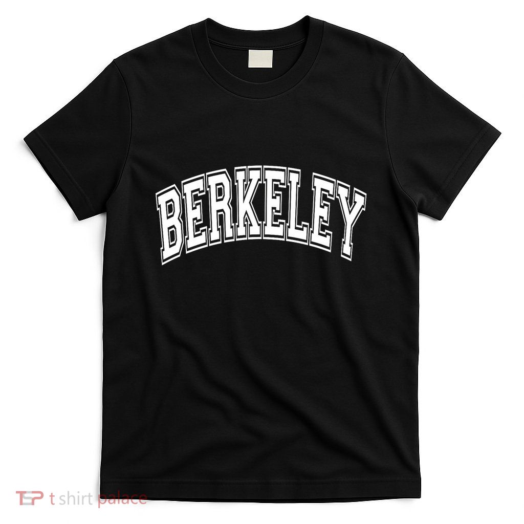 Berkeley Arched White Text T-Shirt