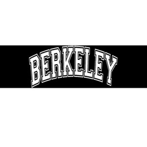 Berkeley Arched White Text Bumper Sticker