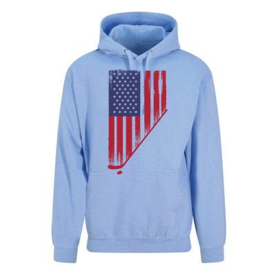 Beautiful America With Ice Hockey Funny Gift Unisex Surf Hoodie