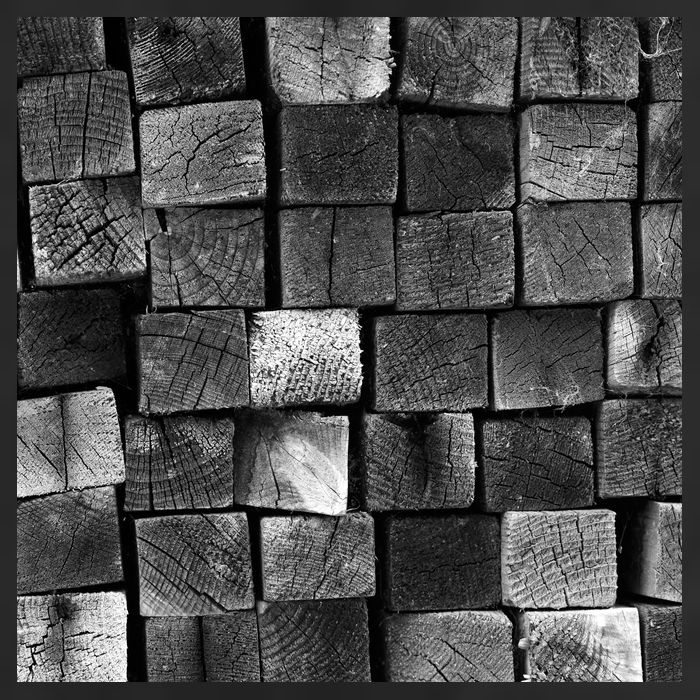 Black and white wood Bricks texture Pattern  Cool Comfort Performance Bucket Hat