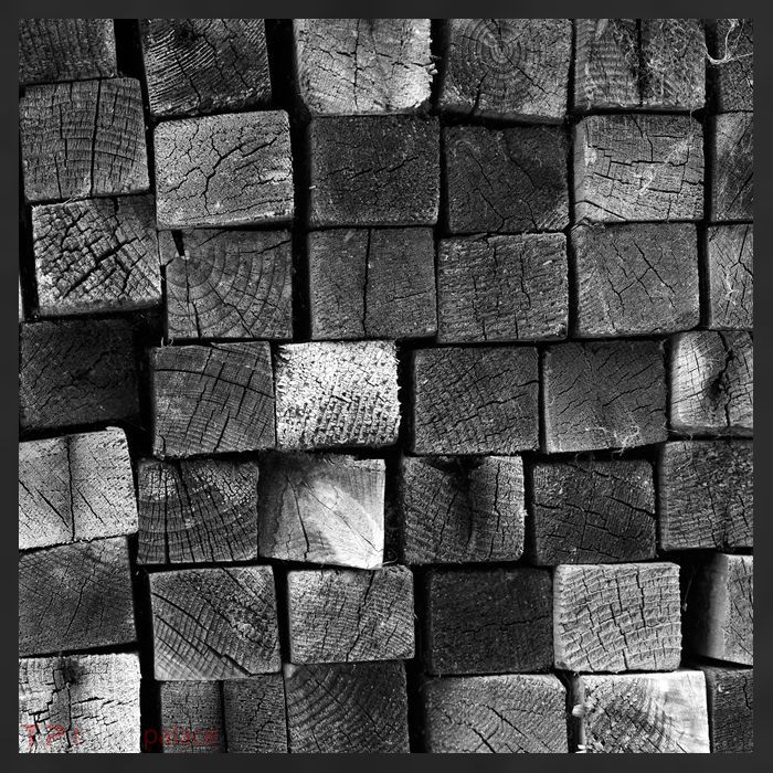 Black and white wood Bricks texture Pattern  7 Panel Mesh Trucker Snapback Hat