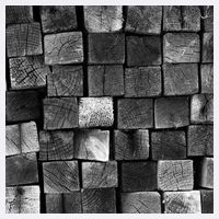 Black and white wood Bricks texture Pattern  Garment-Dyed Sweatshirt