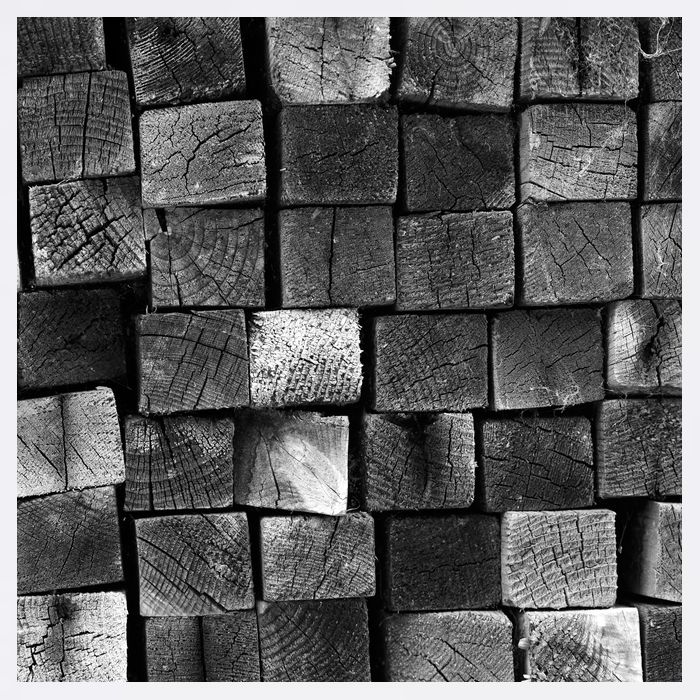Black and white wood Bricks texture Pattern  Garment-Dyed Sweatshirt