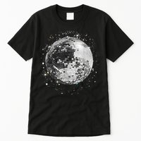Black And White Disco Ball Club Retro Tall T-Shirt
