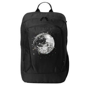 Black And White Disco Ball Club Retro City Backpack